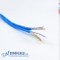 Duplex Cat6 Lan Cable UTP, 23AWG Solid Copper, UL Listed, CM/CMR, PVC Jacket Blue
