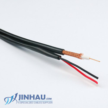 Coaxial Cable RG59/U Direct Burial for CCTV with 2C Power Cable Siamese Structured, 75 Ohm