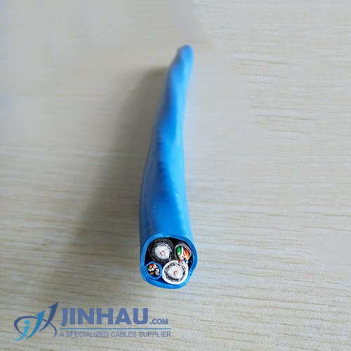 2x CAT5E 24 AWG UTP + 2x RG6/U QUAD SHIELD COAX BC- (BUNDLED)- BLUE