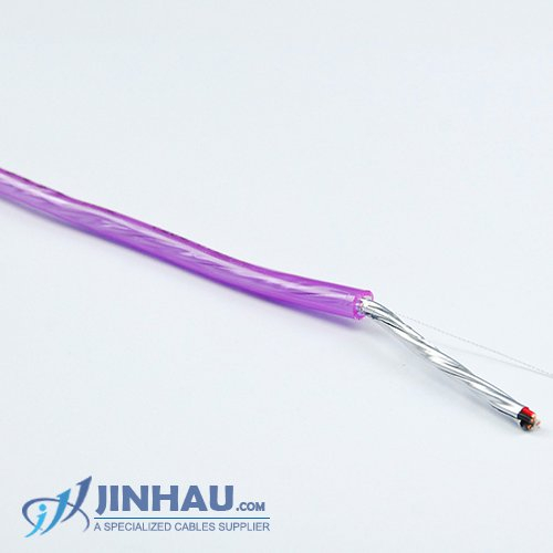 Speaker Cable - Shielded - With Drain wire and ripcord - Transparent